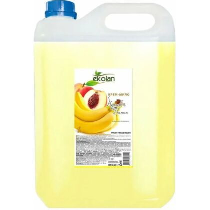 Săpun Cremă - Piersică și Banană — Ekolan 5 L