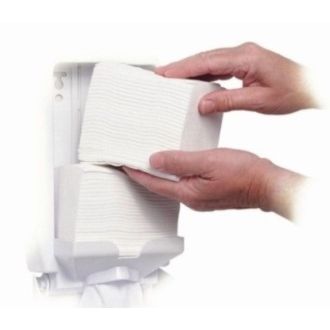 Hârtie igienică în foi pentru dispenser, 2 straturi, 9×18 cm, 225 foi/pachet, 40 pachete/cutie