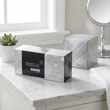 Șervețele cosmetice extra fine, 2 straturi