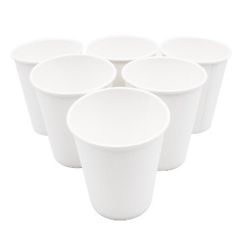 Pahare de hârtie albe - 40 seturi/cutie (2000 buc.)