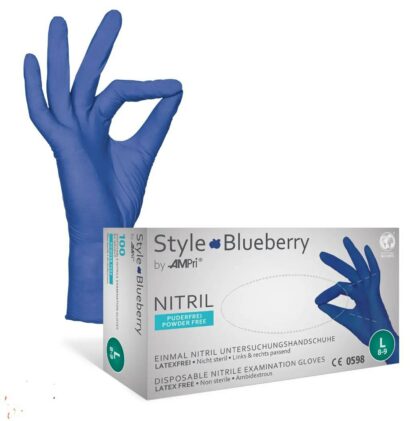 Manuși nitril Style Blueberry by AMPri – 100 buc